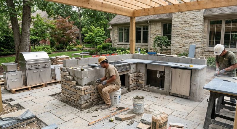 Outdoor Kitchen Installation in Naples, FL